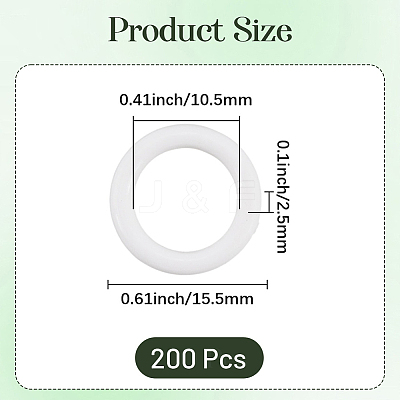 2 Bags Plastic Linking Rings KY-CN0001-03-1