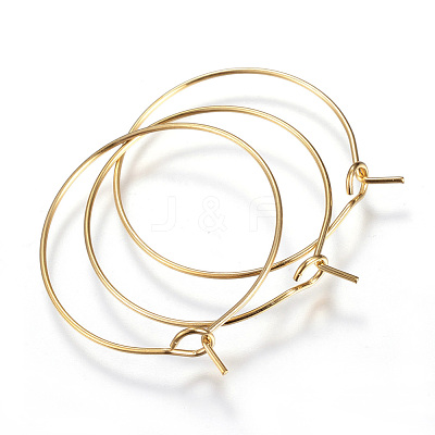 316L Surgical Stainless Steel Hoop Earring Findings X-STAS-D164-01G-1