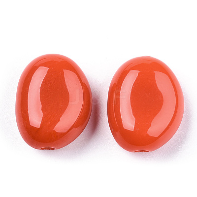 Opaque Acrylic Beads OACR-T011-59H-1