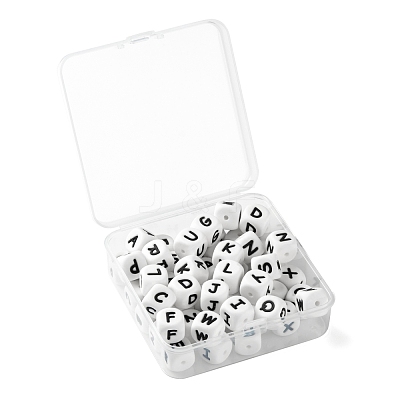 52Pcs 26 Style Food Grade Eco-Friendly Silicone Beads SIL-LS0001-03-1