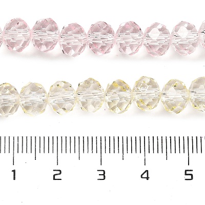 Transparent Painted Glass Beads Strands X1-DGLA-A034-T8mm-A25-1