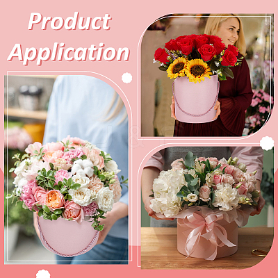 3Pcs Paper Flower Hugging Bucket AJEW-BC0009-74B-1