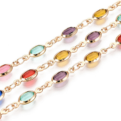 Handmade Brass Oval Link Chains CHC-N024-09KCG-1