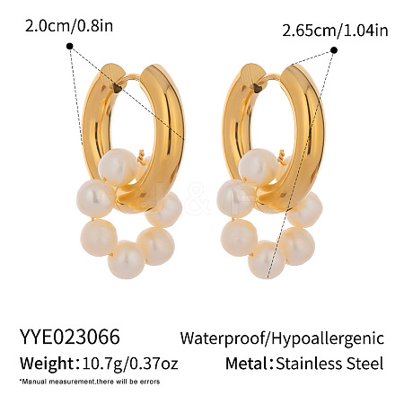 Stainless Steel Hoop Earrings LS-ZU9248-5-1