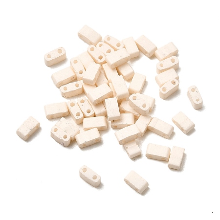 2-Hole Baking Paint Glass Seed Beads SEED-S023-17B-36-1