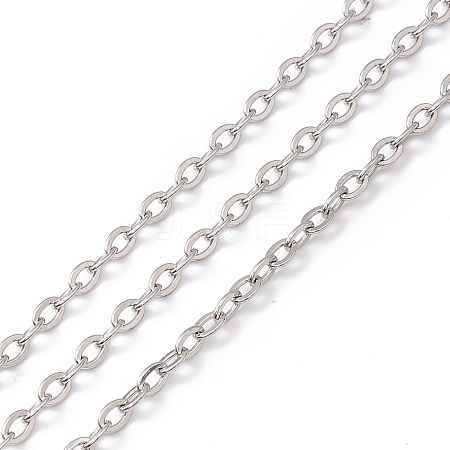 Tarnish Resistant 304 Stainless Steel Cable Chains CHS-R002-01-1