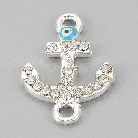 Alloy Rhinestone Links connectors LS-X-ALRI-S170-09S-1