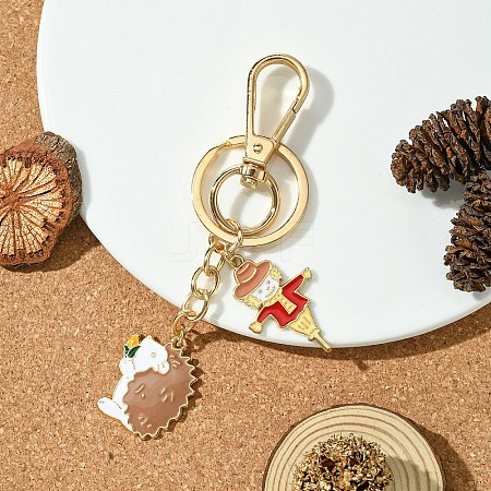 Hedgehog Alloy Enamel Keychain KEYC-YW00070-02-1