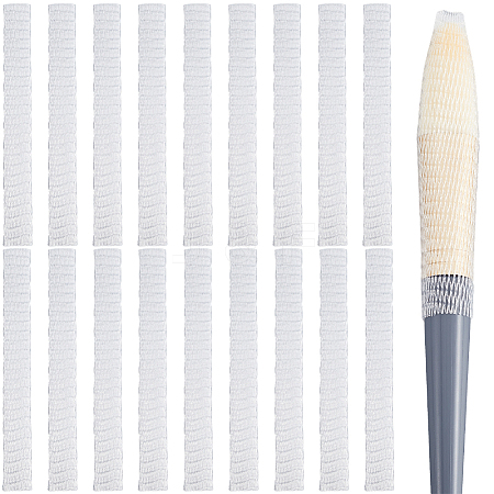 200Pcs PE Makeup Brush Protector Reusable Expandable Mesh Cover MRMJ-GF0001-51D-1
