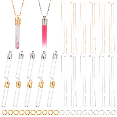   DIY Blank Wish Bottle Necklace Making Kit DIY-PH0020-85-1