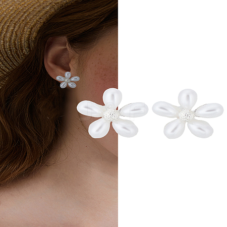 1Pair Alloy Stud Earrings EJEW-LP0008-012-1