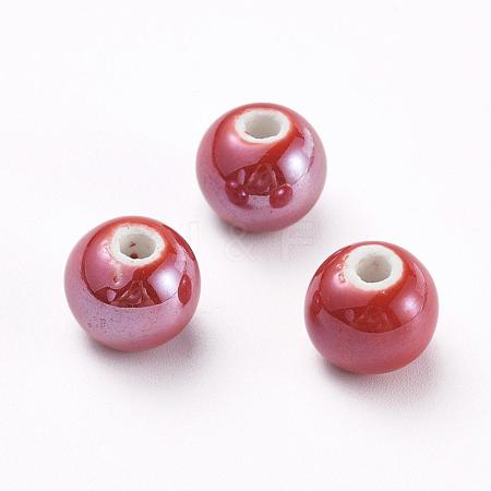 Handmade Porcelain Beads PORC-D001-12mm-15-1