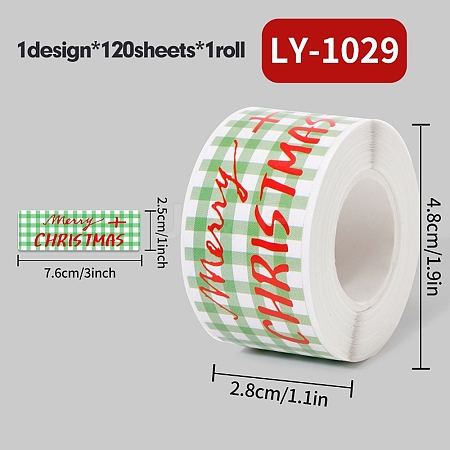 120 Christmas Theme Roll Stickers DIY-M070-06I-1