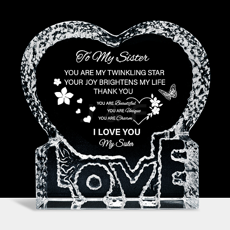 Heart with Word K9 Glass Figurines DJEW-WH0026-004-1