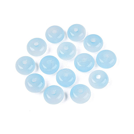 Baking Paint Imitation Jade Glass Beads GL-N006-01B-12-1
