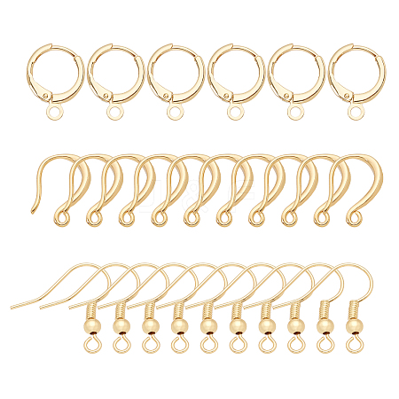 CHGCRAFT Brass Earring Hooks KK-CA0001-60G-1