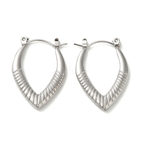 Non-Tarnish 304 Stainless Steel Hoop Earrings for Women EJEW-Z026-31P-1