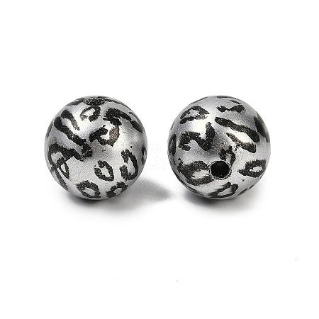 Printed Acrylic Beads PACR-P005-01B-1