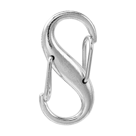 Alloy Double S Snap Hook Spring Keychain Clasps FIND-YW0004-08P-1