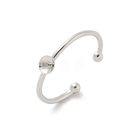 Brass Cup Peg Open Cuff Ring Settings LS-KK-G518-02P-01-1