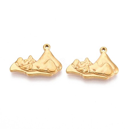 201 Stainless Steel Pendants STAS-N109-223G-1