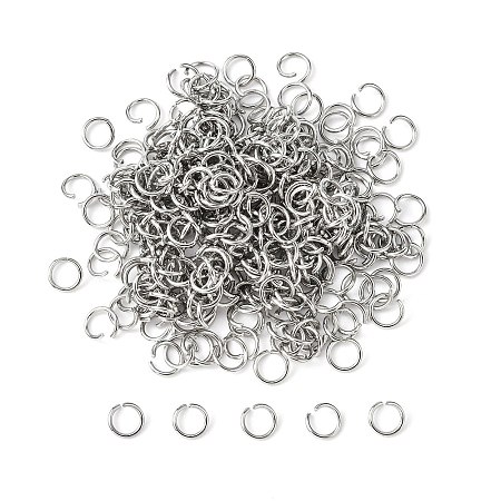 Tarnish Resistant 304 Stainless Steel Open Jump Rings X-STAS-E011-6x0.8mm-1