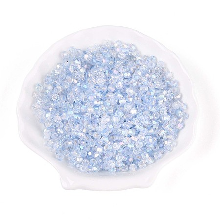 Transparent Spray Painted Glass Beads LS-EGLA-N018-4mm-05-1