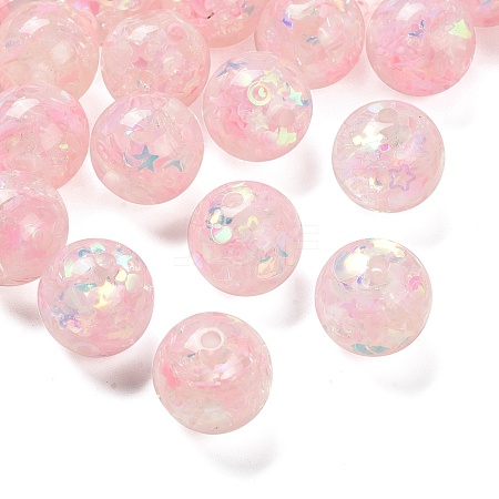 Transparent Resin with Paillette Beads RESI-G110-01H-1