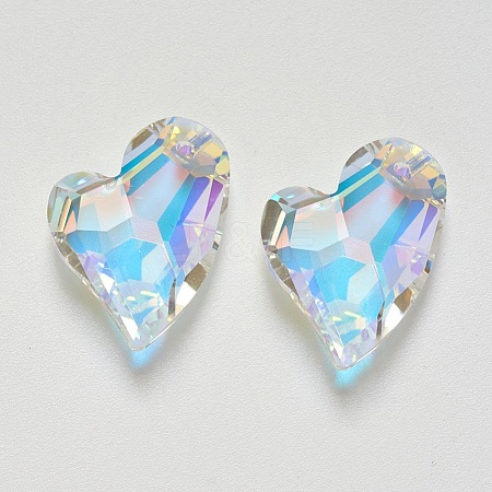 K9 Glass Rhinestone Pendants GLAA-F083-01B-05-1