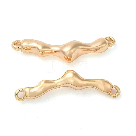 Brass Connector Charms KK-C028-01G-1