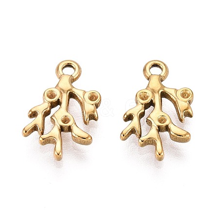 304 Stainless Steel Pendant Rhinestone Settings STAS-T067-44G-1