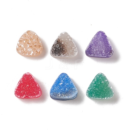 Natural Druzy Agate Cabochons G-A205-18-1