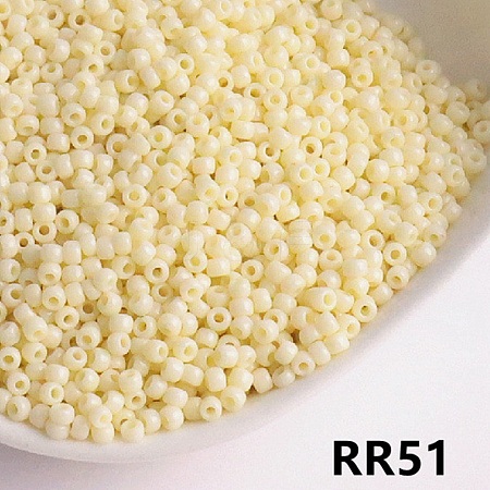 Opaque 11/0 Glass Seed Beads SEED-I013-2mm-RR51-1