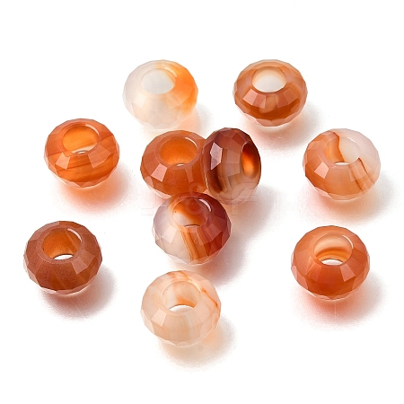 Natural Red Agate European Beads GG-NH0003-A03-1