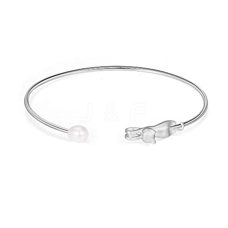 SHEGRACE Trendy 925 Sterling Silver Cuff Bangle JB225A-1