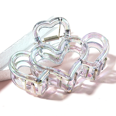 Heart Resin Claw Hair Clips PW-WGE4227-06-1