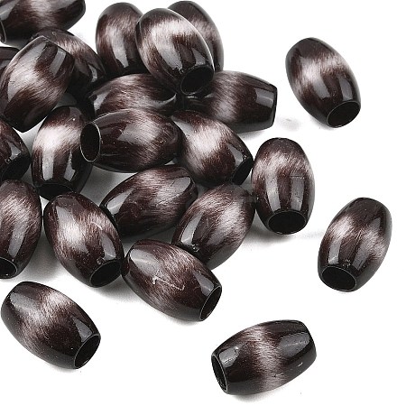 Opaque Acrylic European Beads OACR-Z036-04B-1