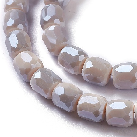 Electroplate Opaque Glass Beads LS-GLAA-F108-10B-06-1