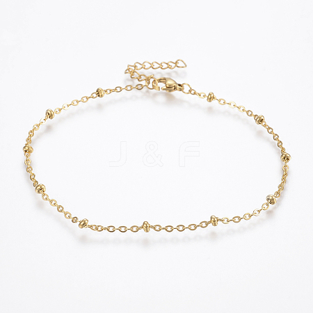 304 Stainless Steel Anklets AJEW-H013-06G-1