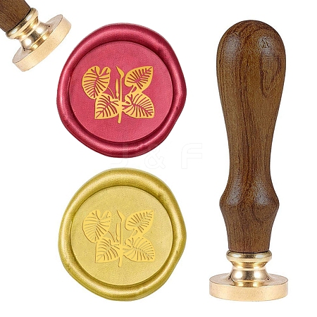 DIY Wood Wax Seal Stamp AJEW-WH0131-156-1