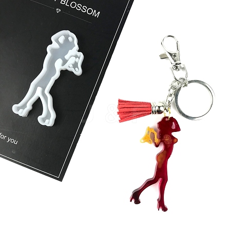 Human Shape Keychain Molds Food Grade Silicone Statue Molds SIMO-PW0001-364-1