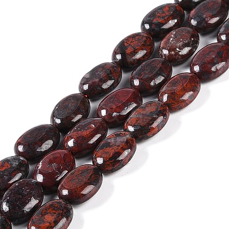 Natural Brecciated Jasper Beads Strands G-H029-A01-01-1