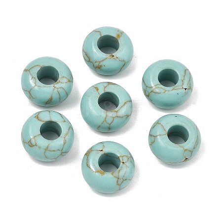Synthetic Synthetic Turquoise European Beads GG-CBA02C4-06A-1
