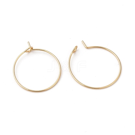 316L Surgical Stainless Steel Hoop Earring Findings STAS-G229-07G-05A-1