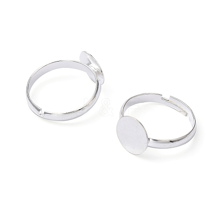 Brass Pad Ring Base Findings X-EC022-S-1