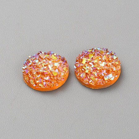 Druzy Resin Decoden Cabochons RESI-WH20007-01H-1