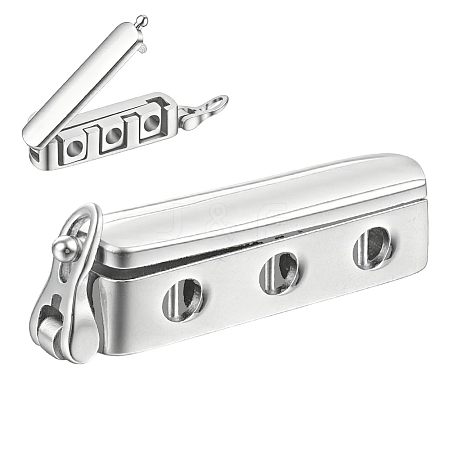 1Pc Sterling Silver Twister Clasps STER-BC0004-49-1