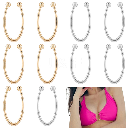 10Pcs 2 Colors Alloy Bikini Clips FIND-WR0012-88-1