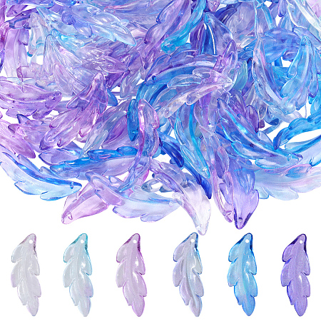 120Pcs 120Pcs 8 Colors Plastic Pendants FIND-SC0020-72-1