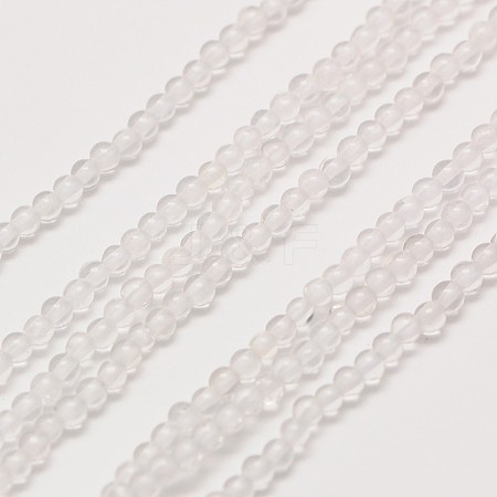 Grade AA Natural Quartz Crystal Round Beads Strands G-A130-2mm-30-1